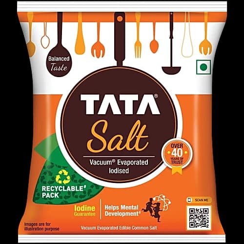 Tata Salt Iodized 1 kg Pouch