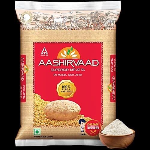 Aashirvaad Atta Whole Wheat 1 kg Pouch