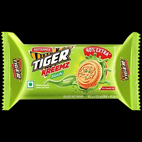 Britannia Tiger Elaichi Cream Biscuits 40 g