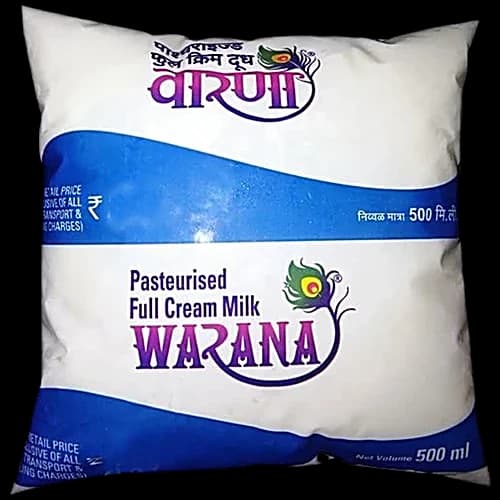 Warana Full Cream Milk 500 ml Pouch