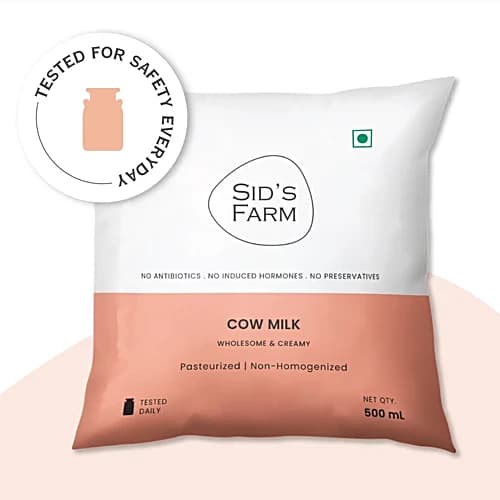 Sids Farm Natural Cow Milk 500 ml