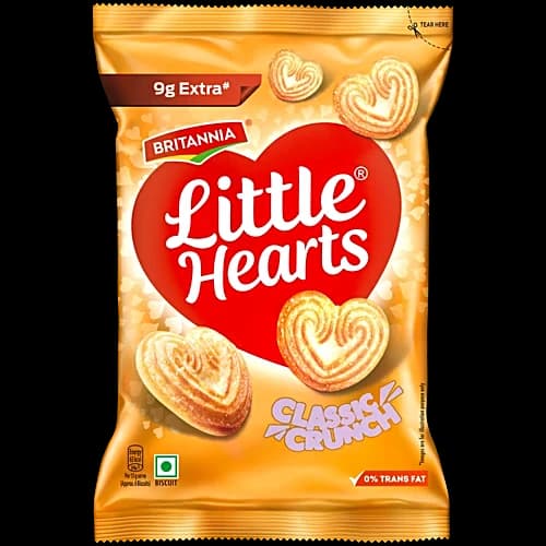 Britannia Little Hearts Biscuits 75 g
