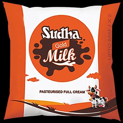 Sudha Gold Milk Pasteurised Full Cream 500 ml Pouch