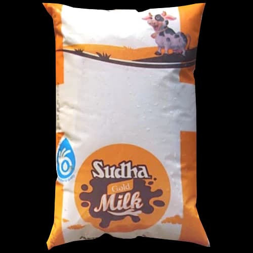 Sudha Gold Milk Pasteurised Full Cream 1 l Pouch