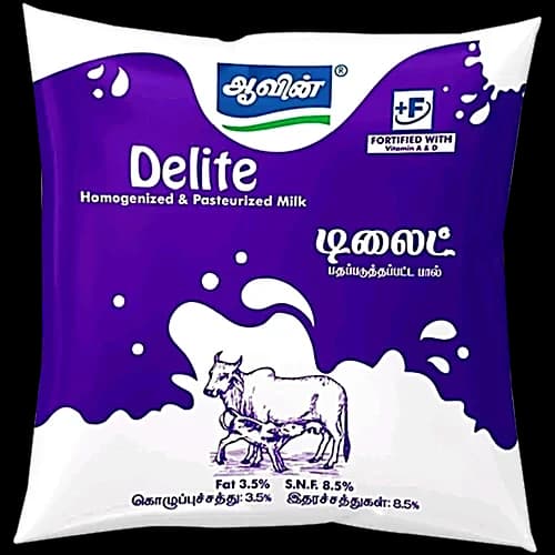 Aavin Pasteurised Cow Milk 500 ml Pouch