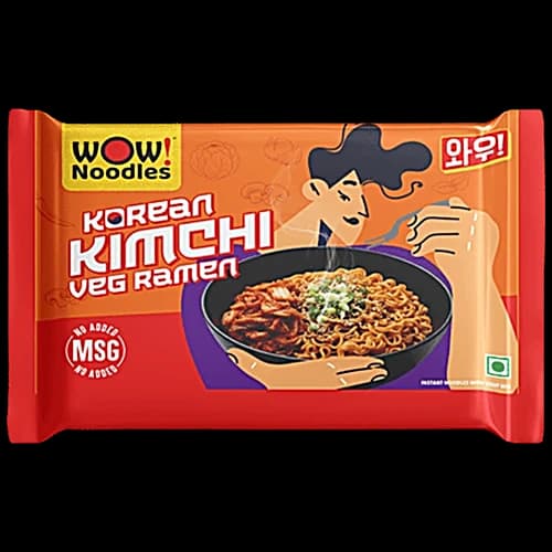 Wow Noodles Korean Kimchi Veg Ramen 72 g Pouch