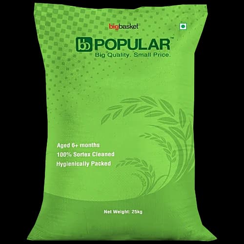 Bb Popular Rice Ponni Raw 25 kg Bag