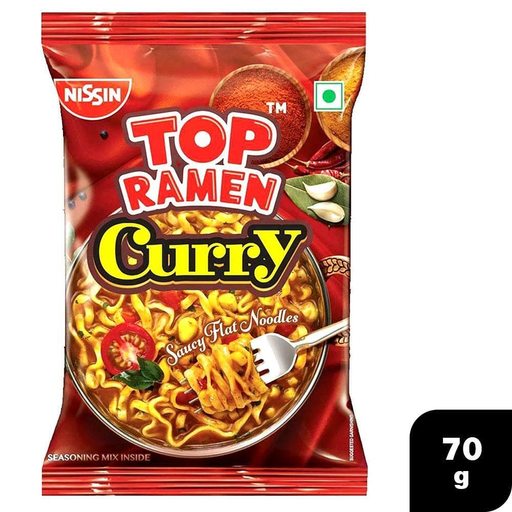 Top Ramen Curry Flat Instant Noodles 70 g