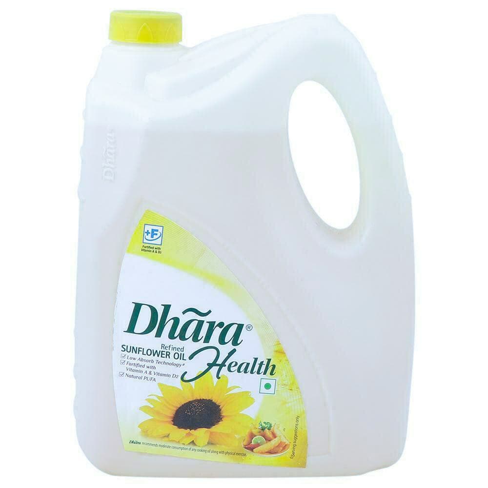 Dhara Health Refined Sunflower Oil 5 L