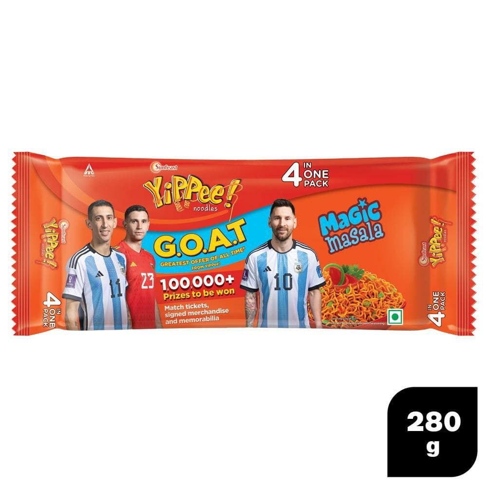 YiPPee! Magic Masala Noodles with Added Veggies 280 g