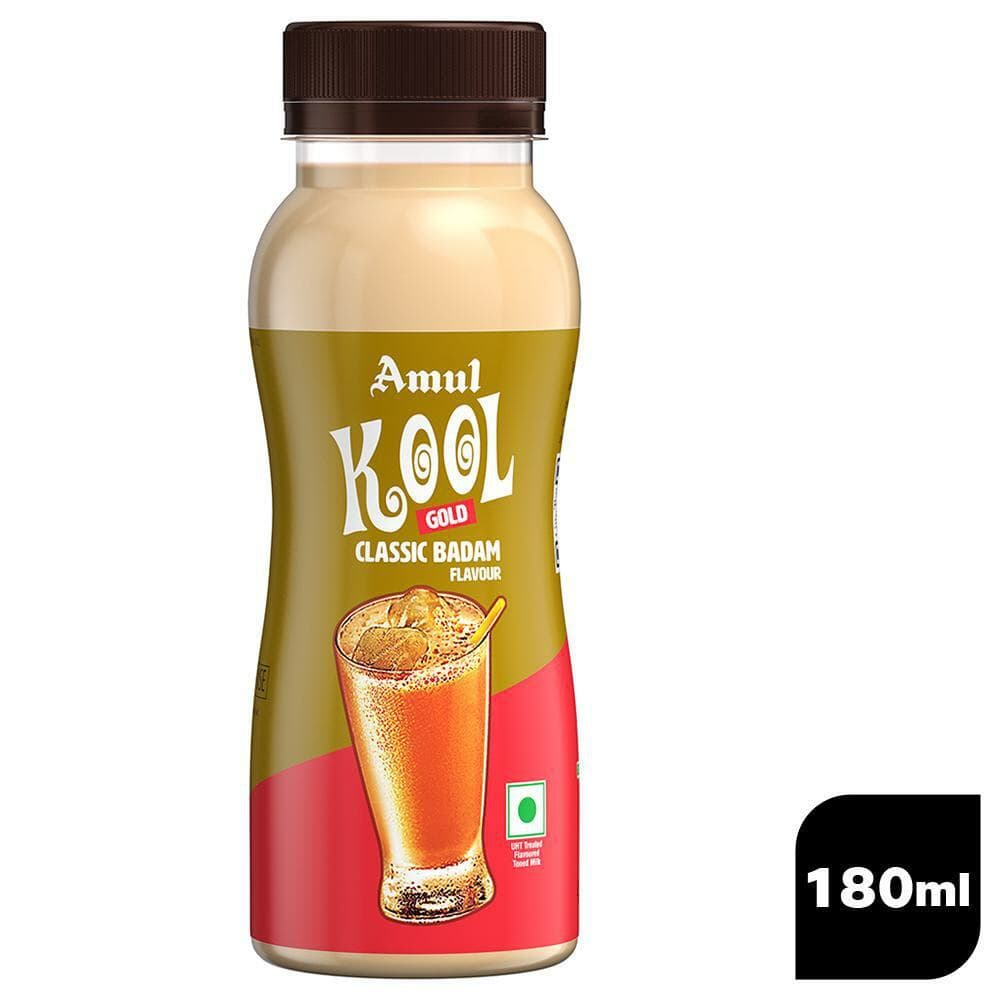 Amul Kool Gold Classic Badam Flavoured Milk 180 ml