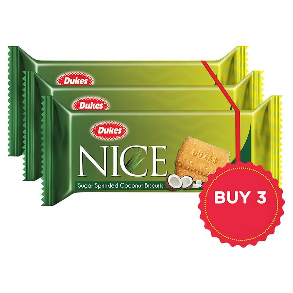 Dukes Nice Sugar Sprinkled Coconut Biscuits 435 g (Buy 2 Get 1 Free)