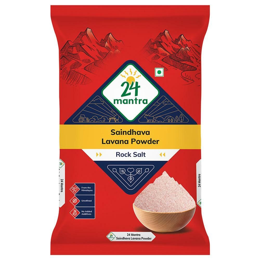 24 Mantra Organic Saindhava Lavana Powder / Rock Salt 1 kg