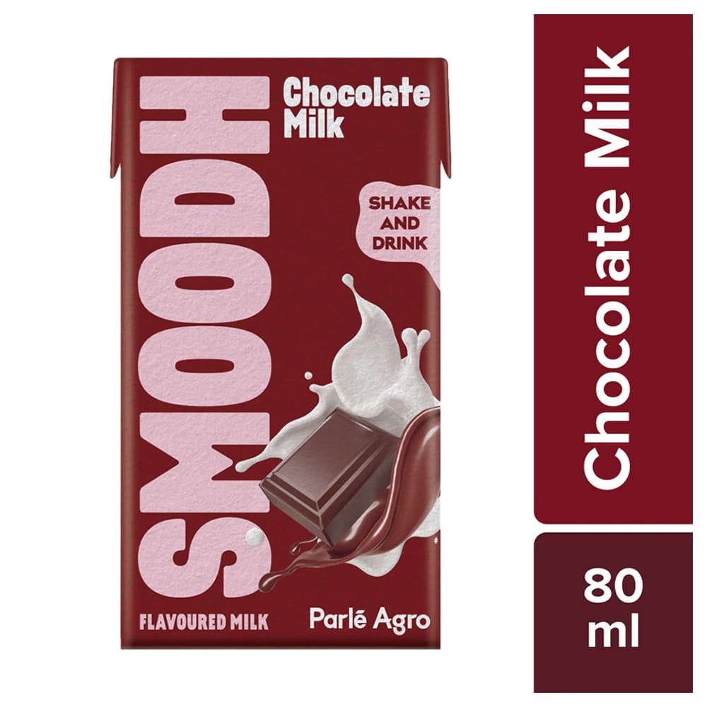 Parle Agro Smoodh Chocolate Flavoured Milk 80 ml (Tetra Pak)