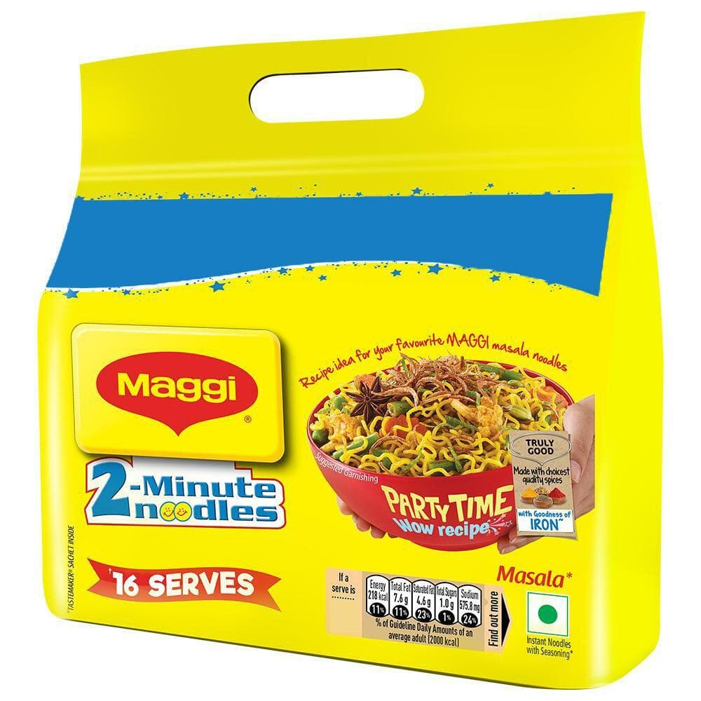Maggi 2-Minute Masala Noodles 768 g (Pack of 16)