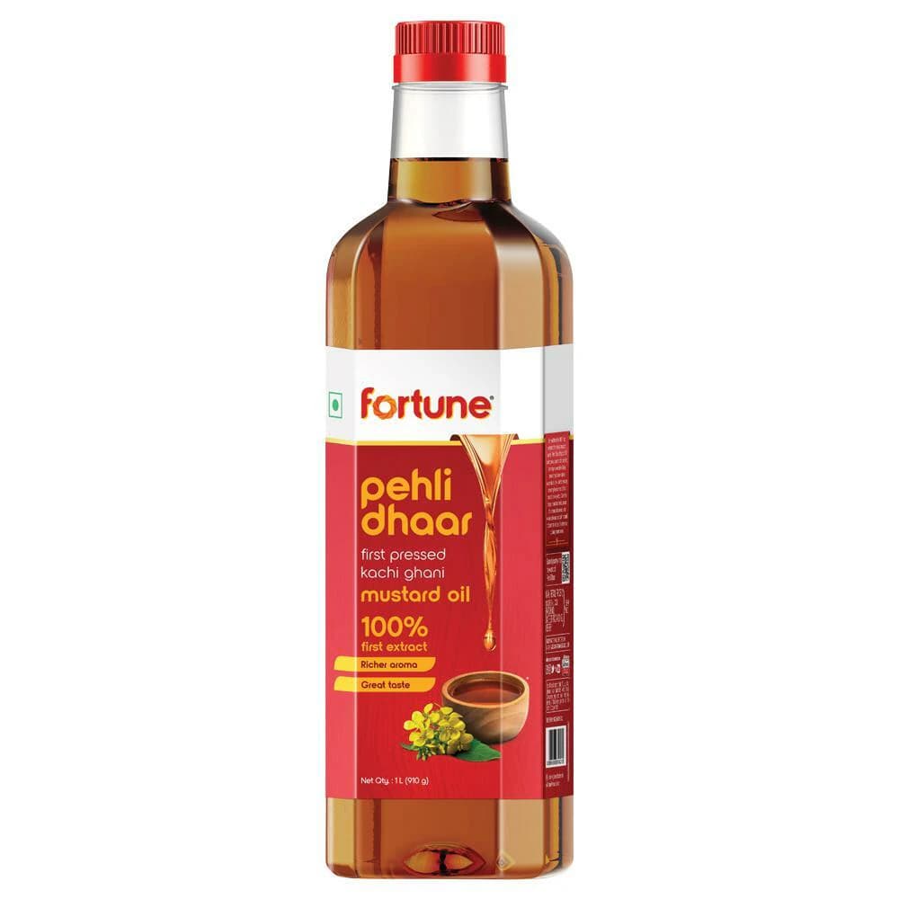 Fortune Pehli Dhar First Pressed Kachi Ghani Mustard Oil 1 l