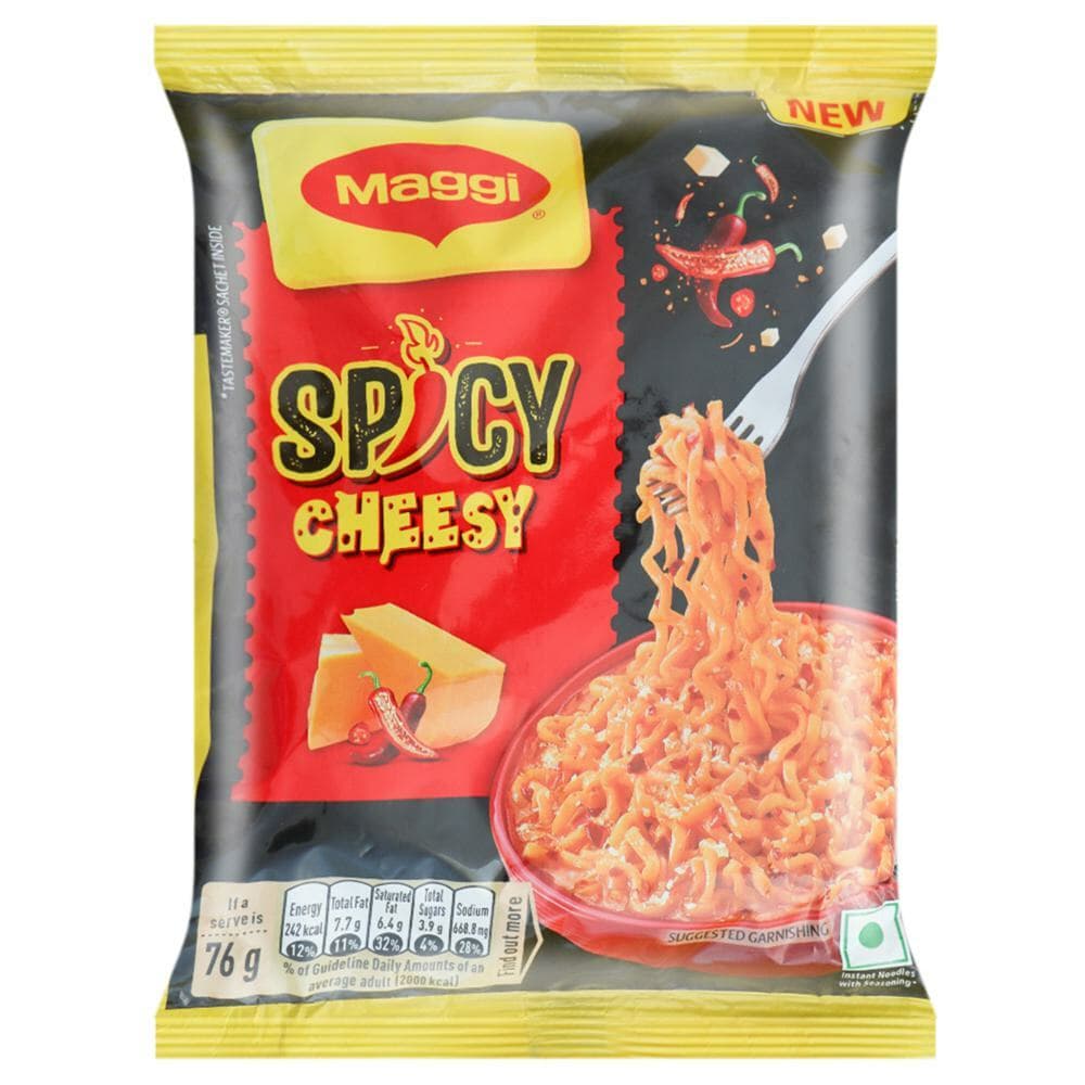 Nestle India Maggi Spicy Cheesy Noodles 76 g