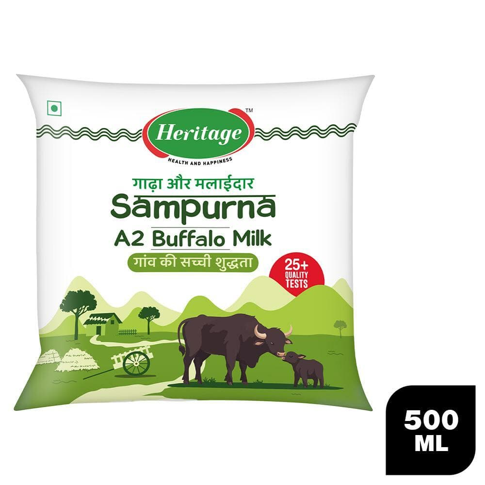 Heritage Sampurna A2 Buffalo Milk 500 ml