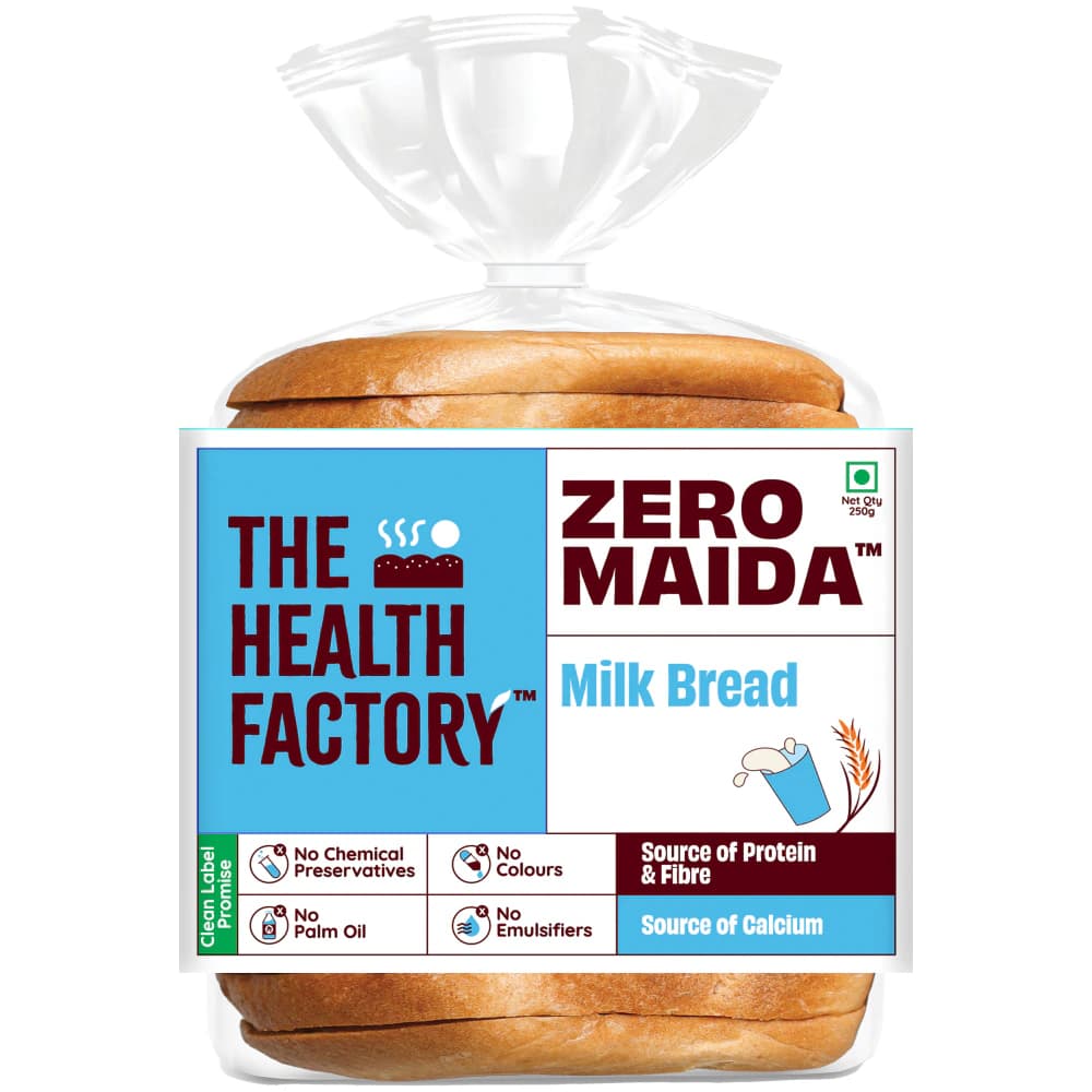 The Health Factory Zero Maida Milk Bread 250 g