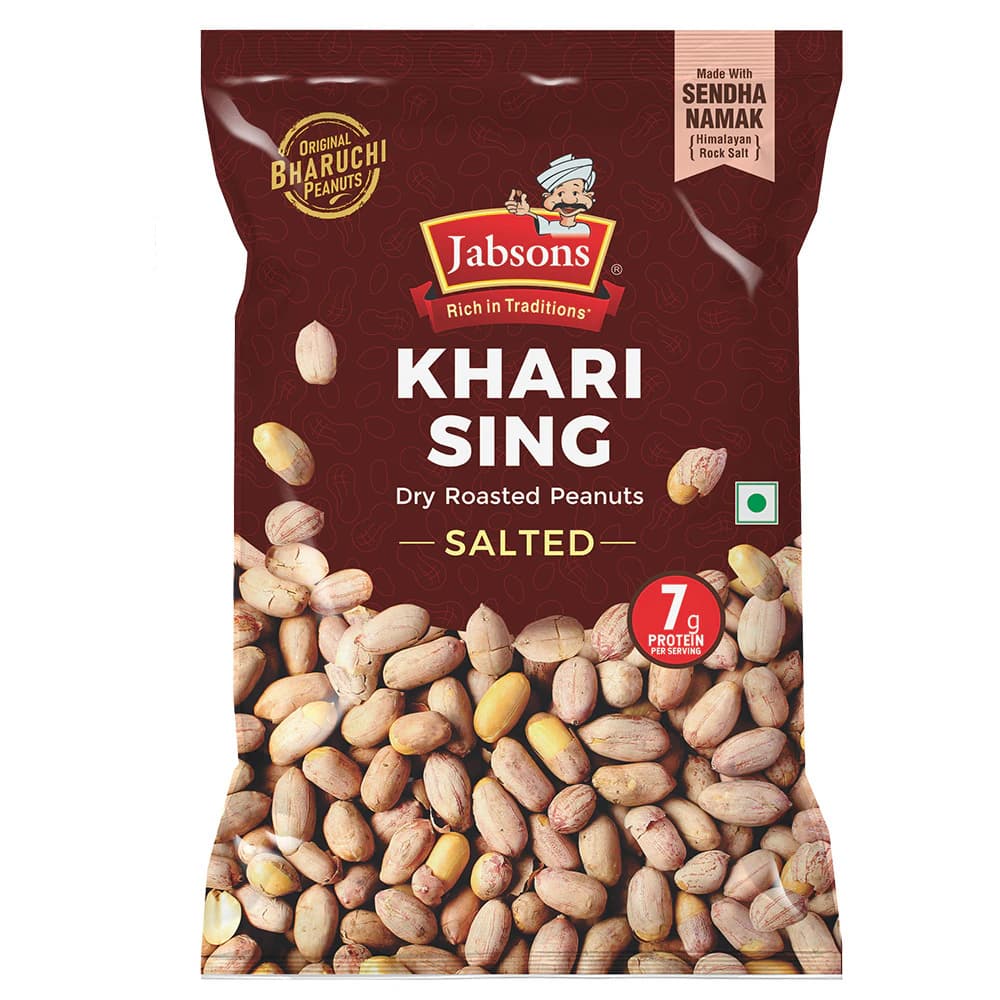 Jabsons Bharuchi Khari Sing Rock Salt Peanuts 200 g