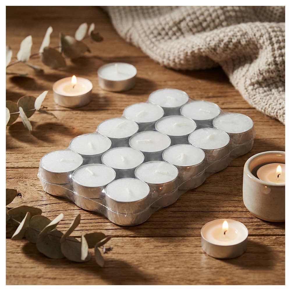 Home One Big White Tealight Candles (30 pcs x 12 g)