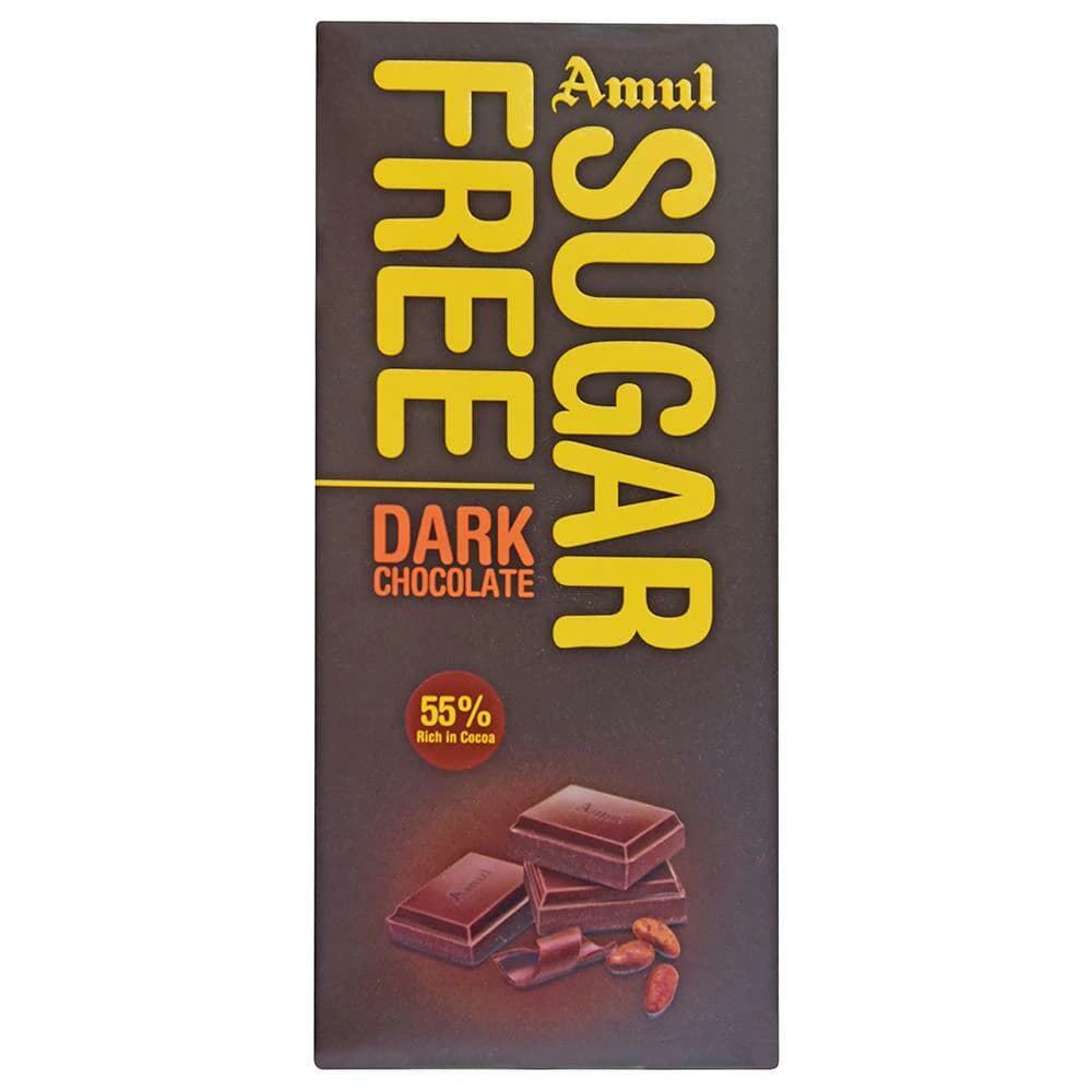 Amul Sugar Free Dark Chocolate 150 g