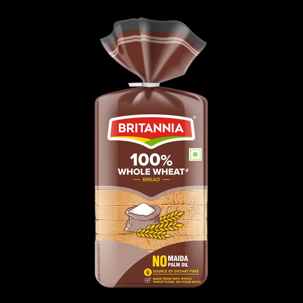 Britannia 100% Whole Wheat Bread 250g