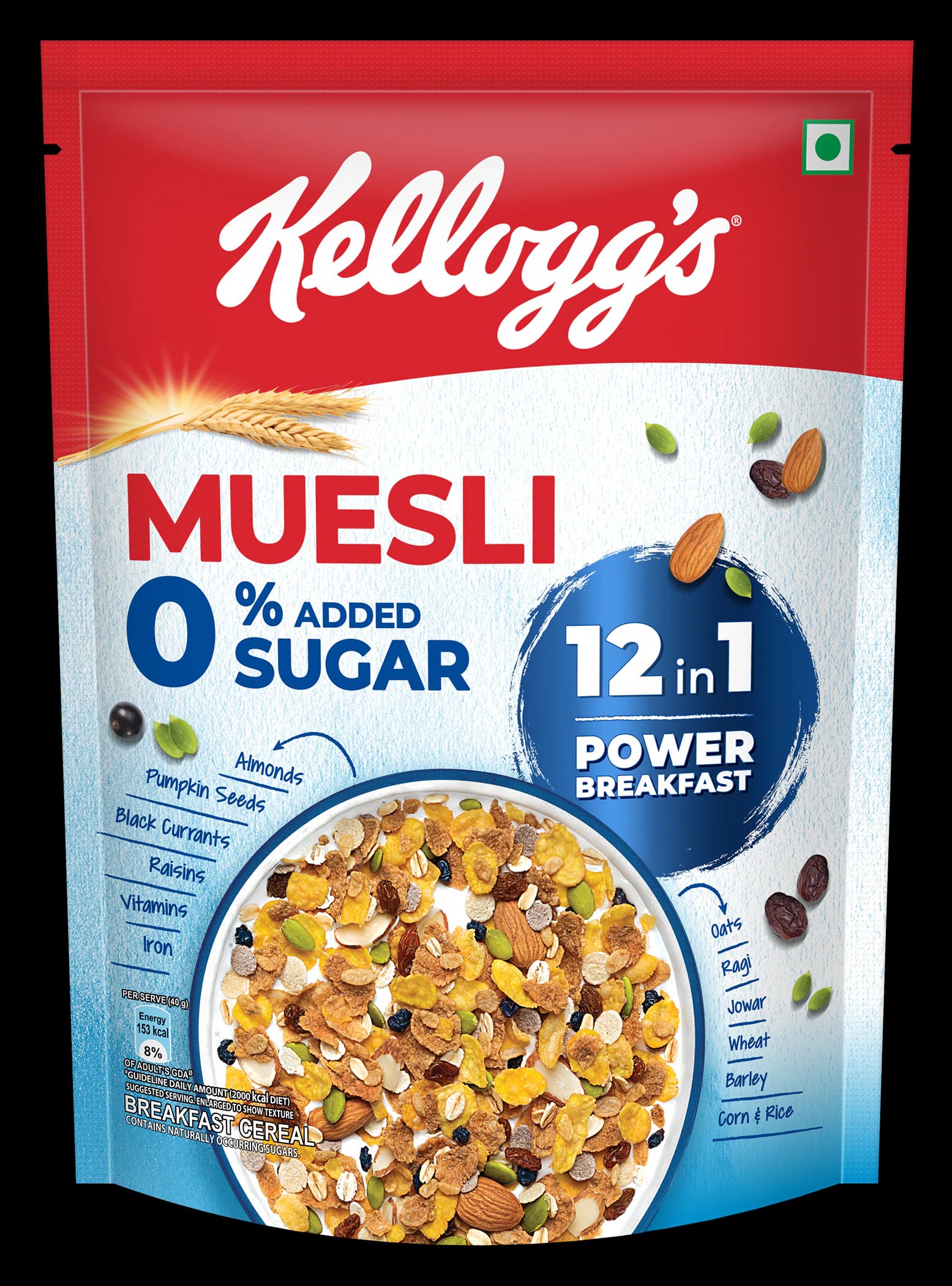 Kellogg's Muesli 0% added Sugar 400 g