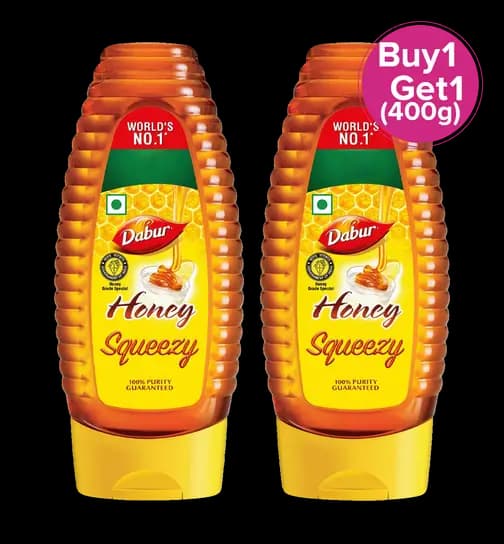 Dabur Squeezy Honey (Buy 1 Get 1 Free) 800 g