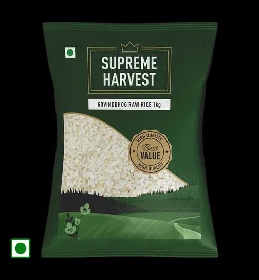 Supreme Harvest Govindbhog Raw Rice 1 kg x 2