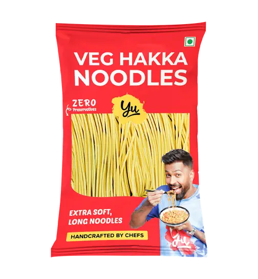 Yu Veg Hakka Noodles - Chowmein Style Yellow Noodle 150 g x 3