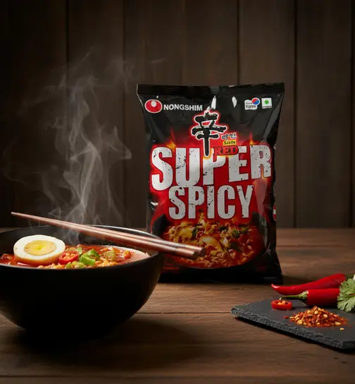 Nongshim Shin Red Super Spicy Noodles 120 g x 3