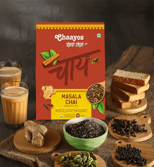 Chaayos Masala Tea - Premium Chai Patti with 100% Natural Spices | Masala Chai Patti 250 g