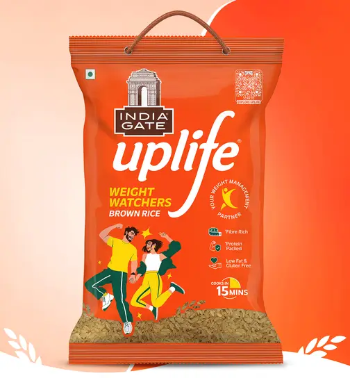 India Gate Uplife Weight Watchers Brown Rice, 5kg 5 kg