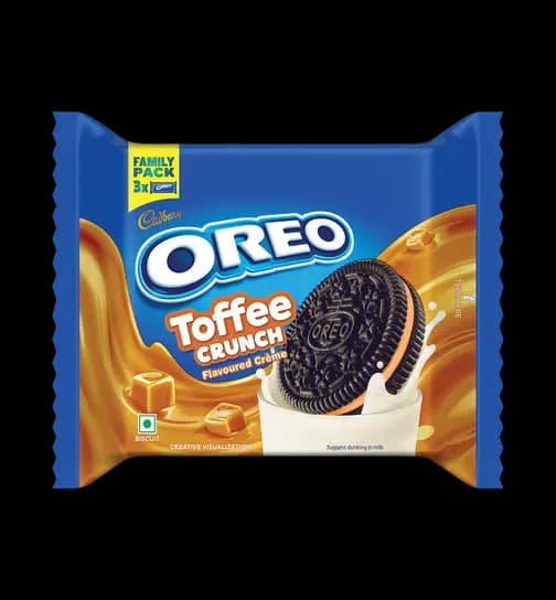 Cadbury Oreo Toffee Crunch Flavour Creme Sandwich Biscuit 275.55 g
