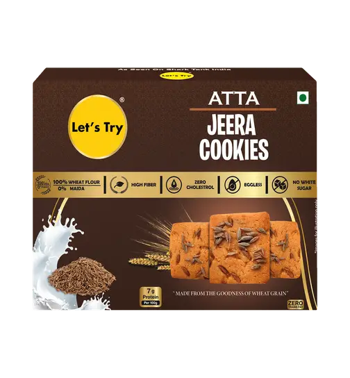 Let's Try Atta Jeera Cookies 200 g x 2