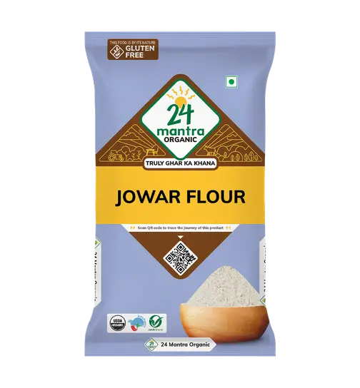 24 Mantra Organic Jowar Flour Sorghum Flour Jonna 500 g x 2