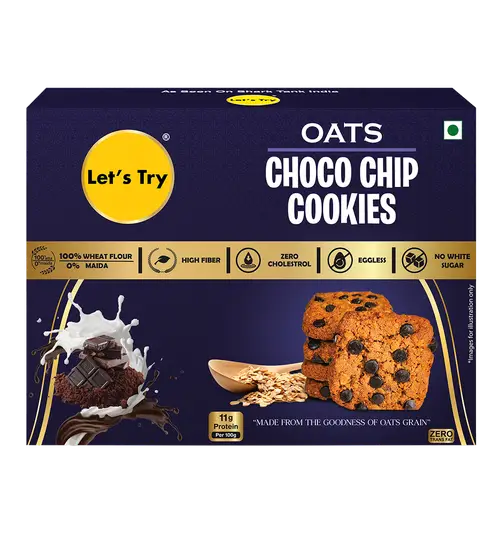 Let's Try Oats Choco Chip Cookies 226 g x 2