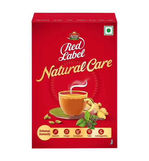 Red Label Natural Care Tea, with 5 Ayurvedic Ingredients 100 g x 2