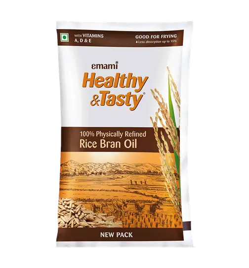 Emami Healthy & Tasty Physically Refined Rice Bran Oil 730 g x 2