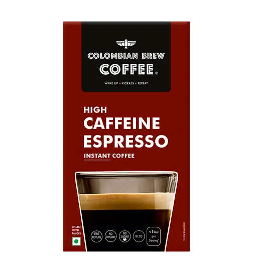 Colombian Brew Coffee High Caffeine Espresso Instant Coffee 40 g x 2