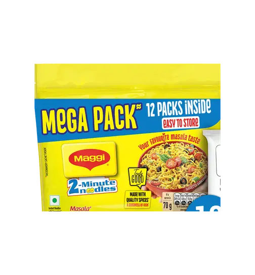 MAGGI 2-Minute Instant Noodles, Made With Quality Spices 840 g x 4