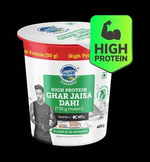 Country Delight 30g Protein Ghar Jaisa Dahi 400 g