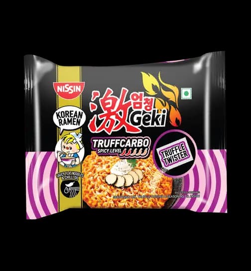 Nissin Geki Truffcarbo Korean Ramen with Truffle Twister 130 g