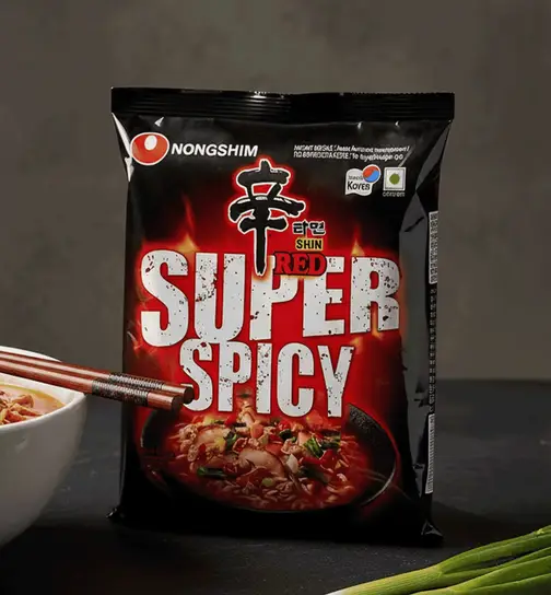 Nongshim Shin Red Super Spicy (5 In 1) Noodles 600 g