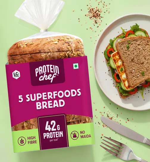 Protein Chef 42 g Protein Multigrain Bread (5 Superfoods, No Maida) 270 g