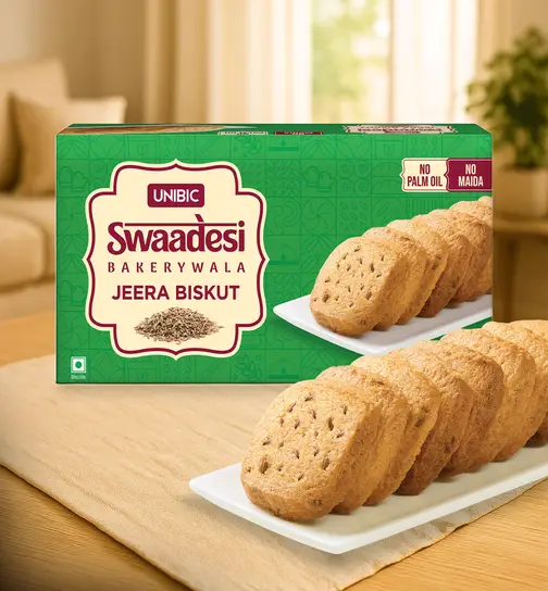 Unibic Swaadesi Bakerywala Jeera Biskut- No Palm Oil & No Maida 225 g