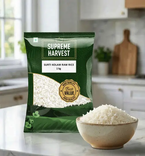 Supreme Harvest Surti Kolam Raw Rice 1 kg x 2