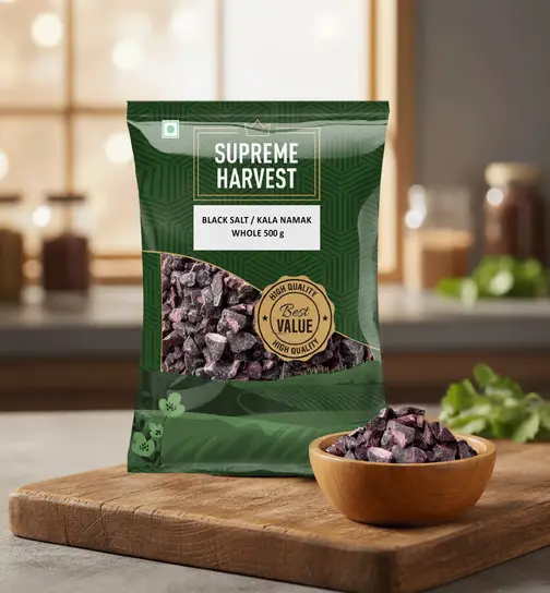 SUPREME HARVEST Black Salt / Kala Namak - Whole 500 g