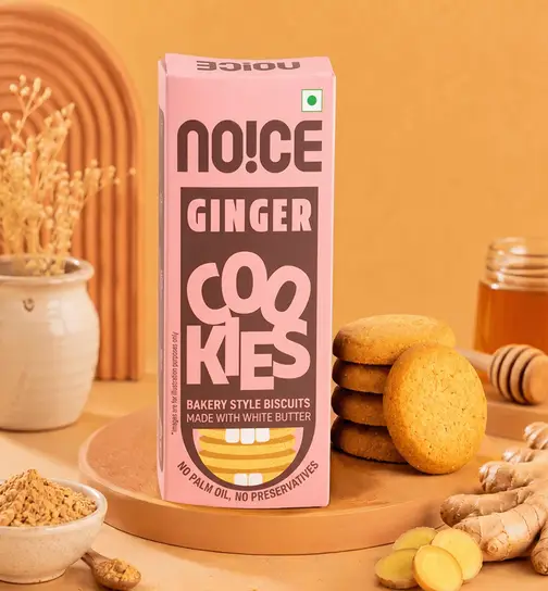NOICE Ginger Cookies (Zero Palm Oil Biscuits) 70 g x 4